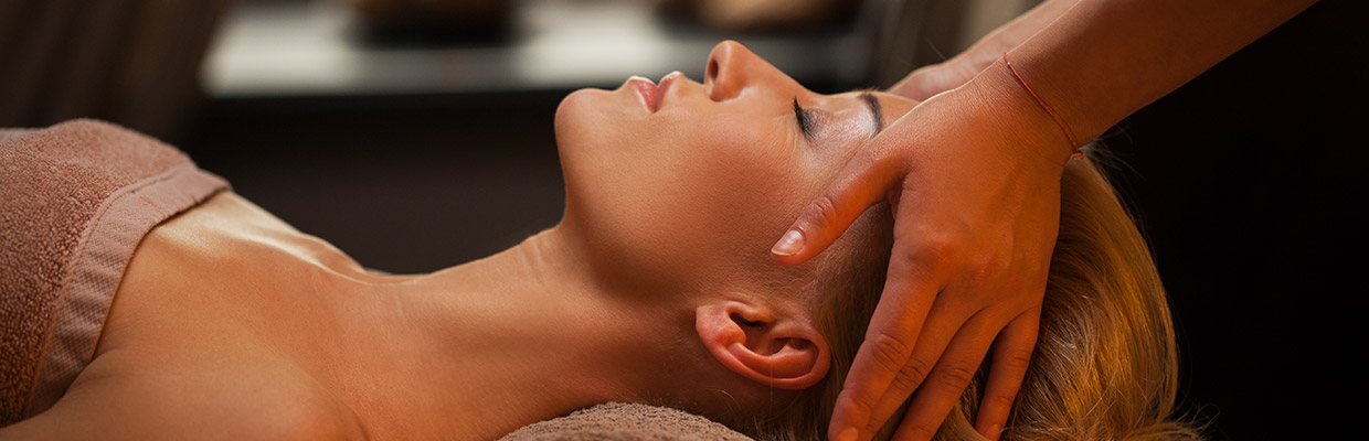 Woman receiving massage